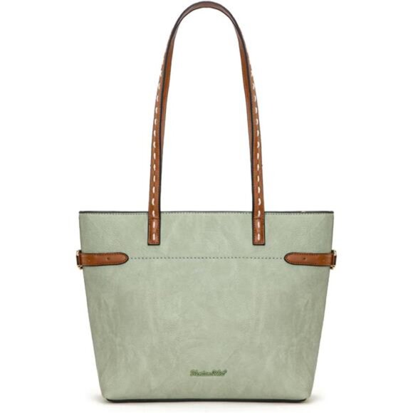 Tote Bag Slouchy Hobo Bag Minimalist Mint Green - Picture 1 of 6